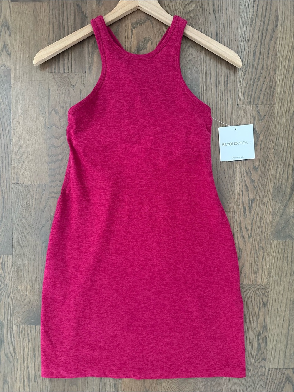 NWT Beyond Yoga Spacedye Under Lock and Key Dress in Dragonfruit Pink XS